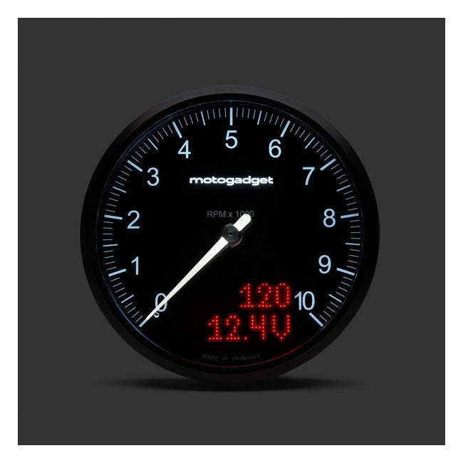 Motogadget, Chronoclassic 2 ''Tacho Face''. 10.000RPM. Black B