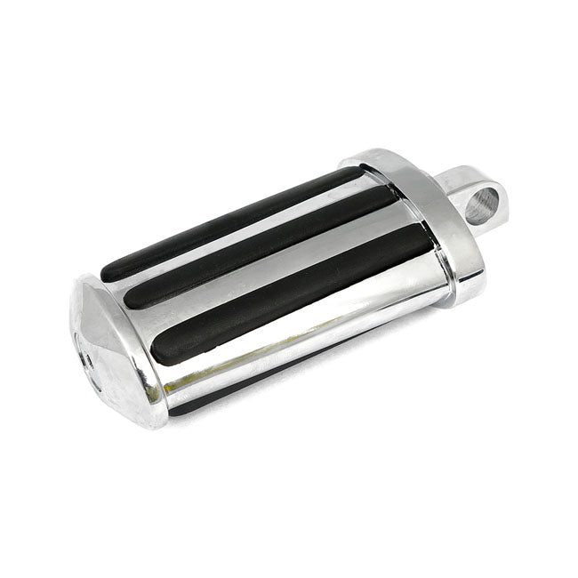 Rail kick pedal flat style with rubber inlays