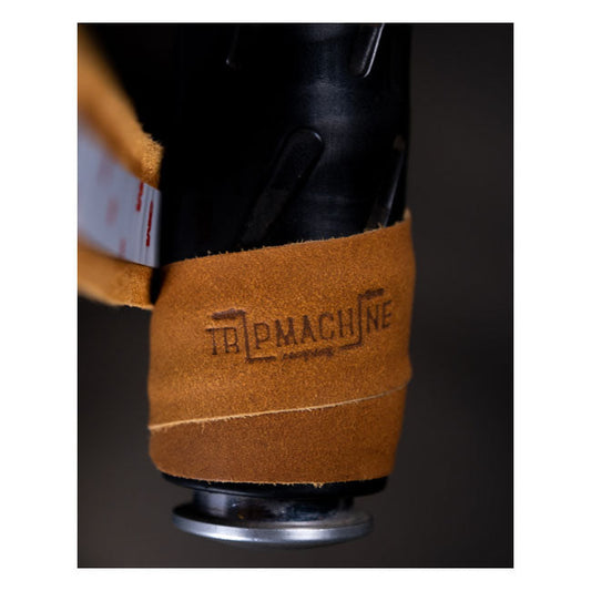 Trip Machine, leather handlebar grip wraps. Tan
