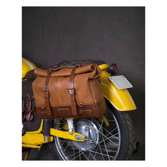 Trip Machine, Outlaw saddlebag. Vintage Tan