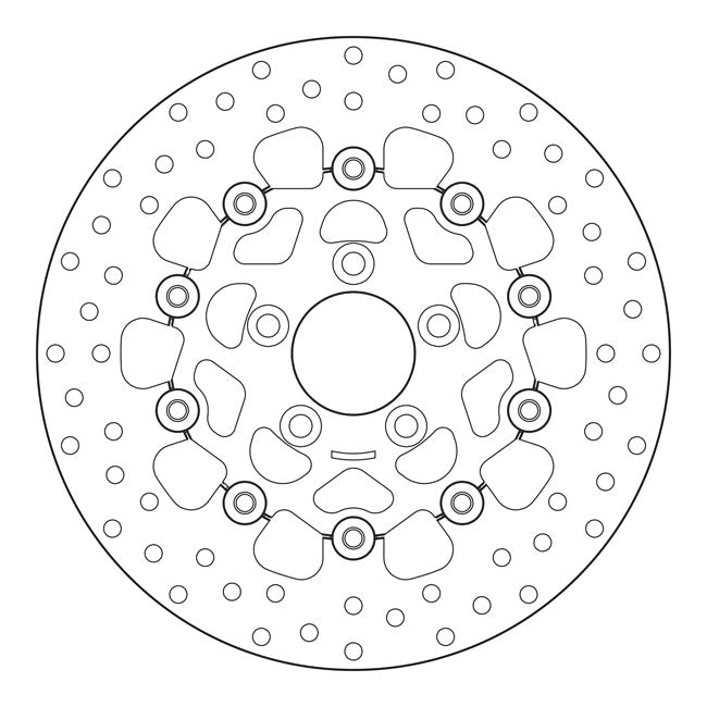 Brembo, stainless floating brake rotor. Rear