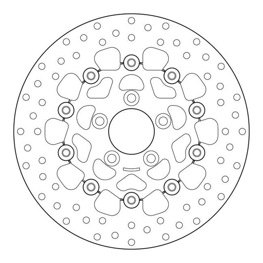 Brembo, stainless floating brake rotor. Rear