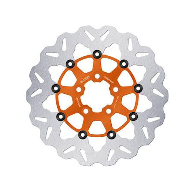 Galfer brake rotor Wave Floating Orange 300x5mm