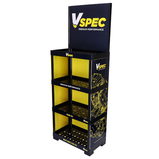 Vspec, oil display stand