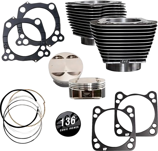 S&S Big Bore 136" Kit - M8 Oil Cooled