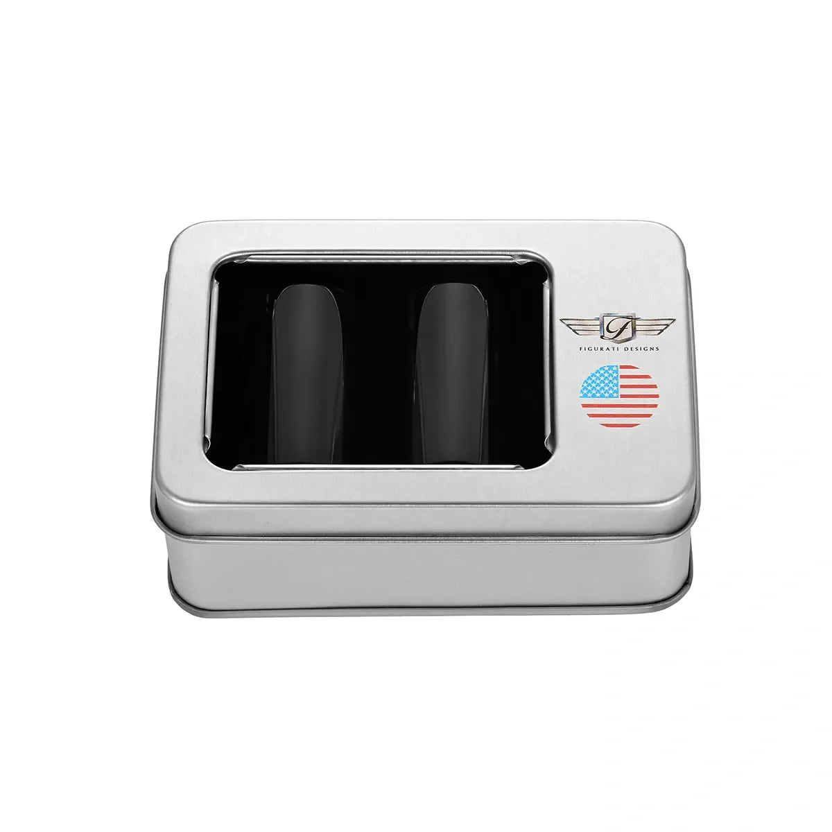 Harley-Davidson Stainless-Steel Black Red White & Blue American Flag Docking Covers - image 3