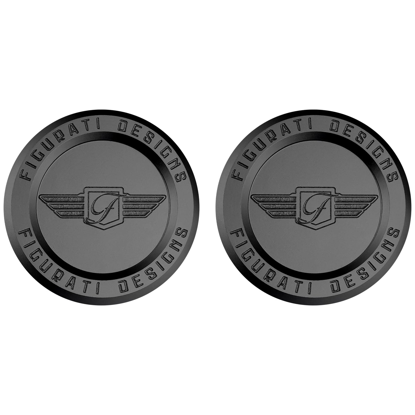 Performance Aluminum Front Axle Nut Covers - Black - image 5
