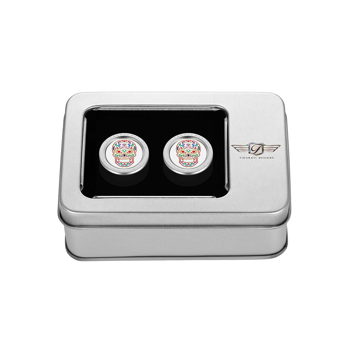 Harley-Davidson Stainless-Steel Sugar Skulls Docking Covers - image 3