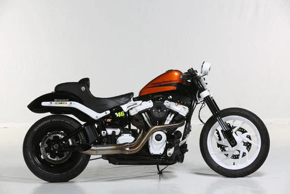 Le Softail déguisé en bête prête à l'emploi