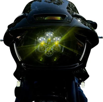 Custom Dynamics Shark Demon LED Headlight Kit for Low Rider ST