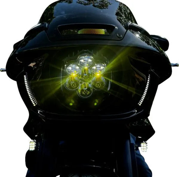 Custom Dynamics Shark Demon LED Headlight Kit for Low Rider ST