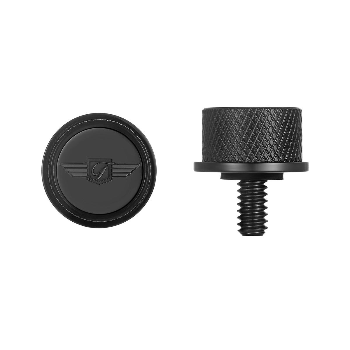 Stainless-Steel Figurati Designs Logo Seat Screw in Black - image 1