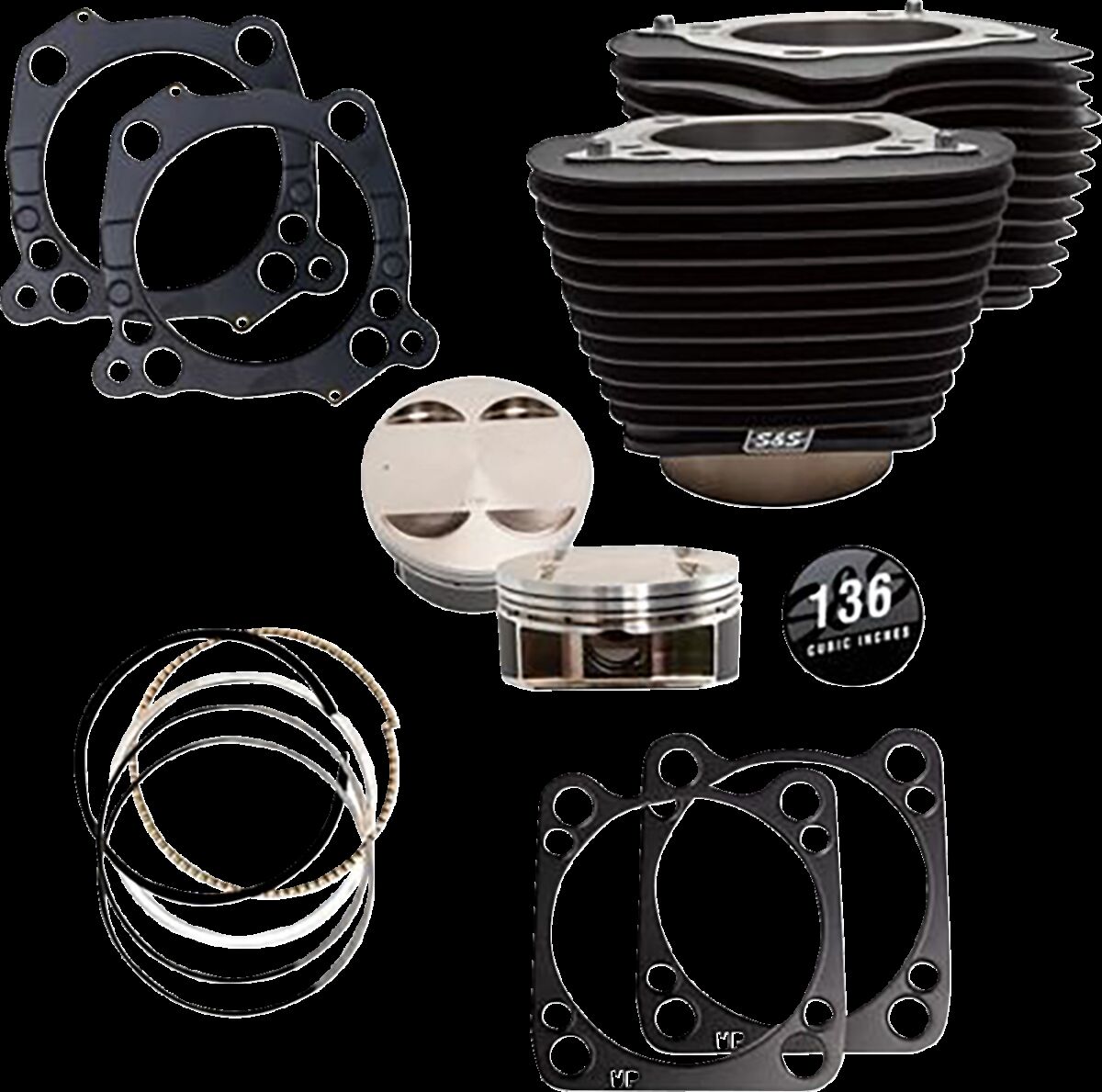 Cylinder Kit 136 Black with No