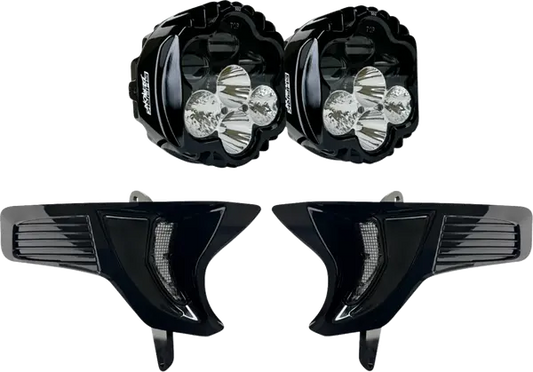 Custom Dynamics Shark Demon LED Twin Headlight Kit for New Gen Road Glide