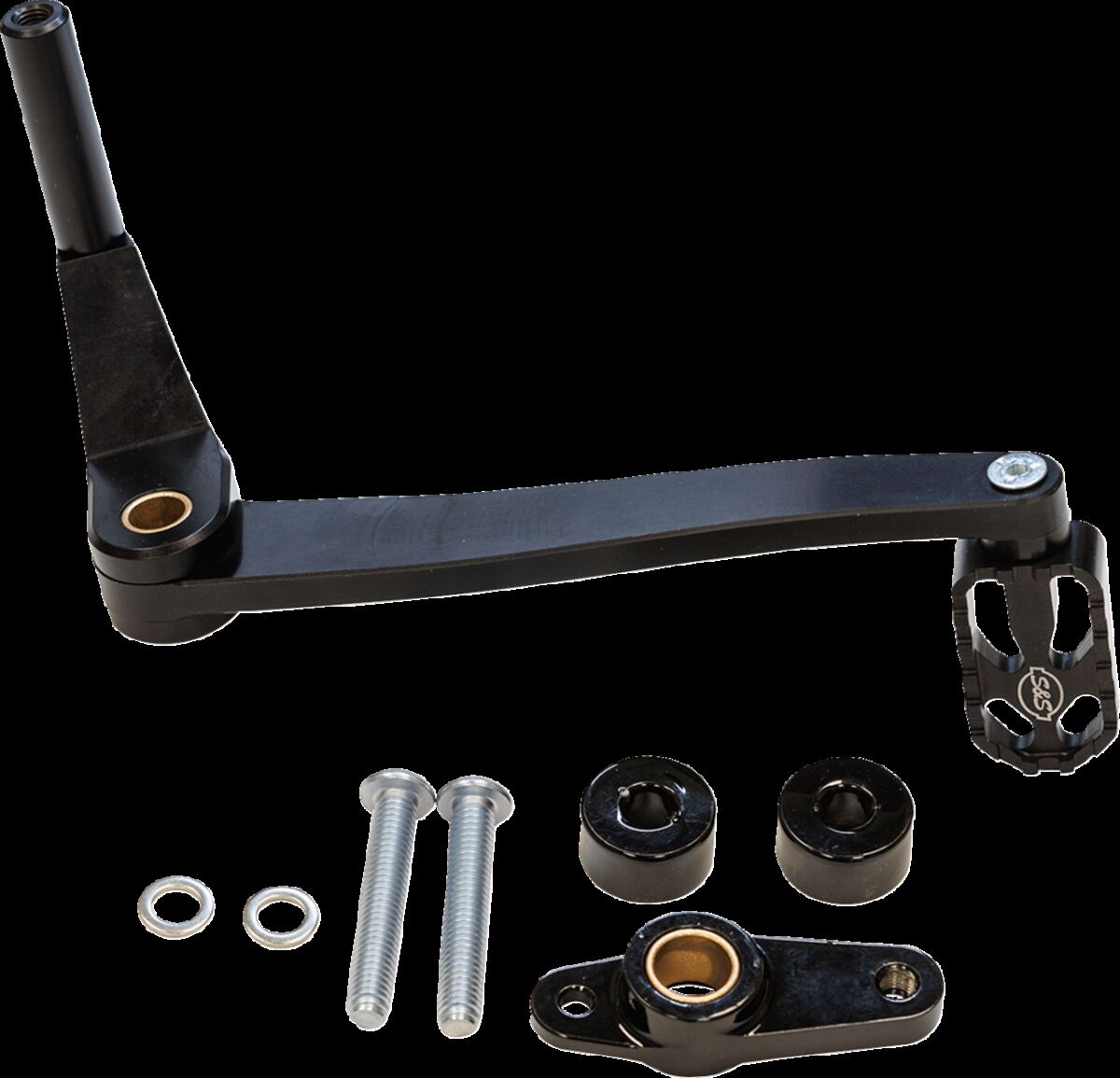 Brake Pedal mid-mount Black M8