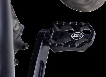 Brake Pedal mid-mount Black M8