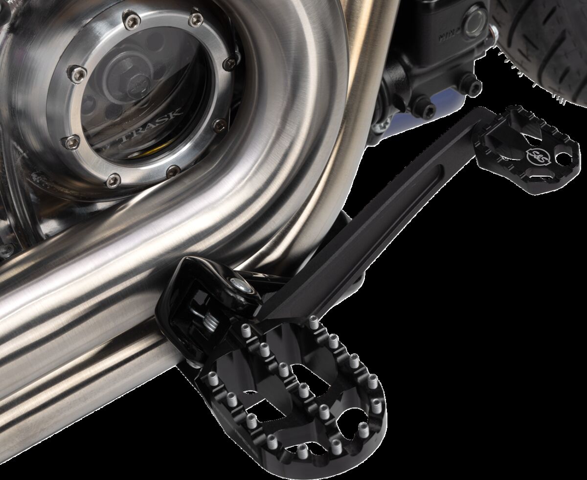 Brake Pedal mid-mount Black M8