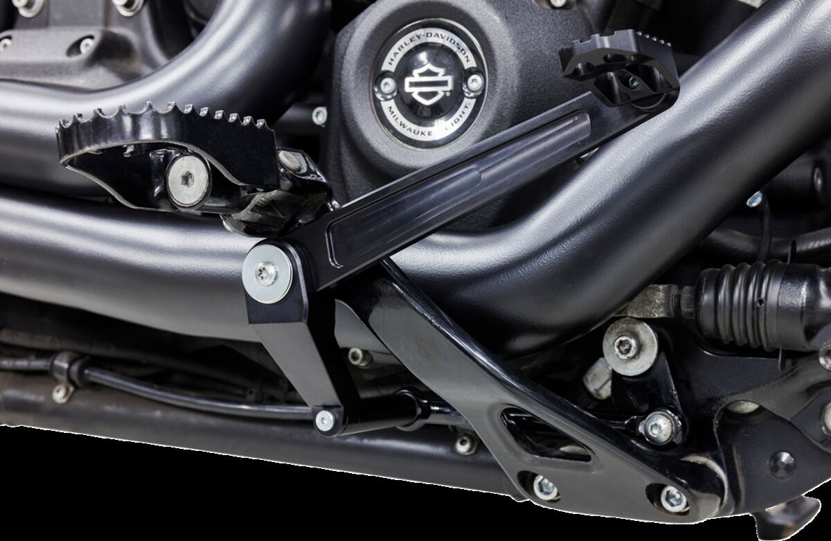 Brake Pedal mid-mount Black M8