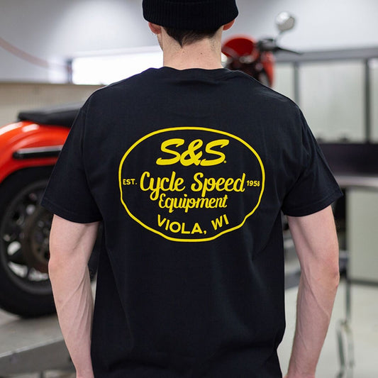 TEE SHIRT S&S BLACK S