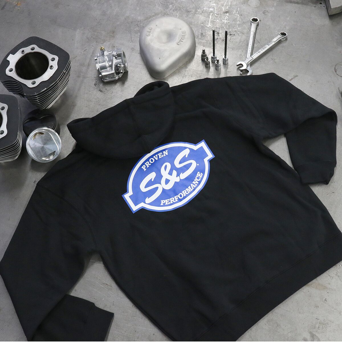 HOODY BLACK S