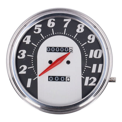 FL speedometer, ''62-67 electra face'', black/silver. 1:1 mph
