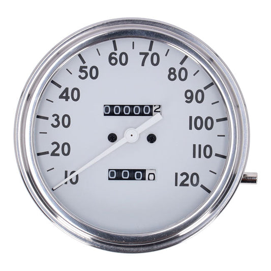 FL speedometer, ''36-40 face'', white. 1:1 mph