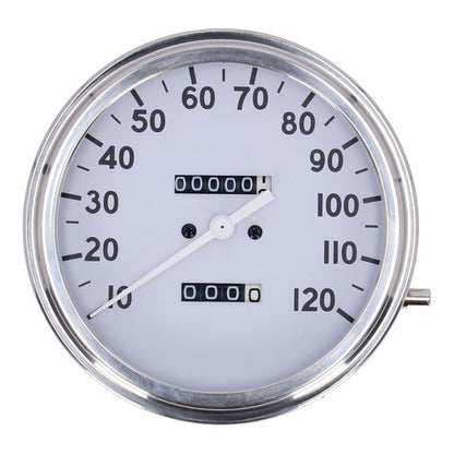 FL speedometer, ''36-40 face'', white. 2:1 mph