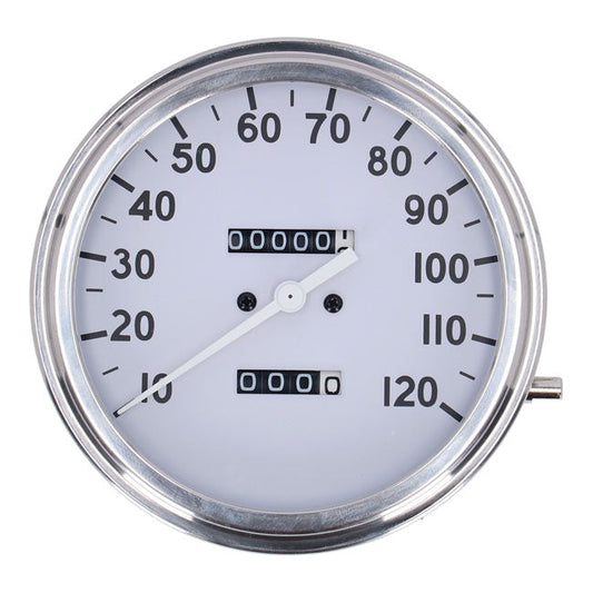 FL speedometer, ''36-40 face'', white. 2:1 mph
