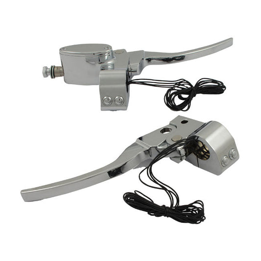 Custom handlebar control kit mech. Clutch. Chrome