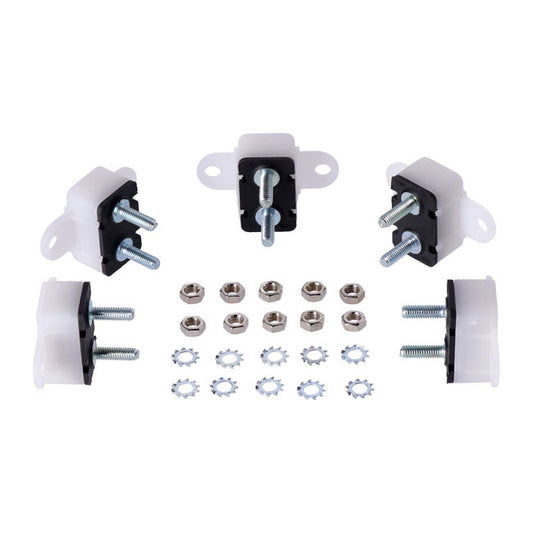 Circuit breaker, automatic. Dual mount, plastic. 15A