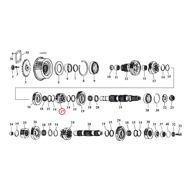 Andrews, 2.61 close ratio 1st gear set