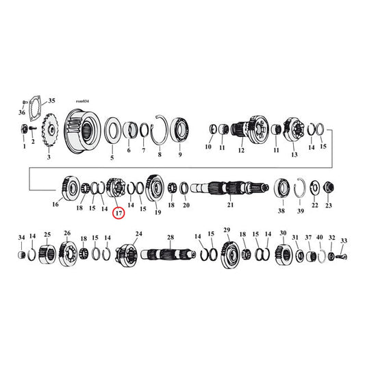 Andrews, 2.61 close ratio 1st gear set