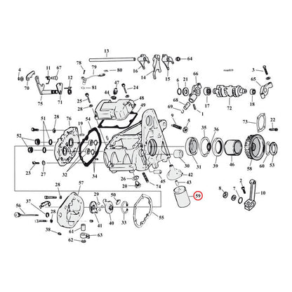 MCS, spin-on oil filter. Magnetic, chrome
