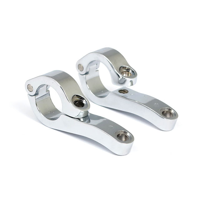 Engine guard clamp set, for spotlamps long