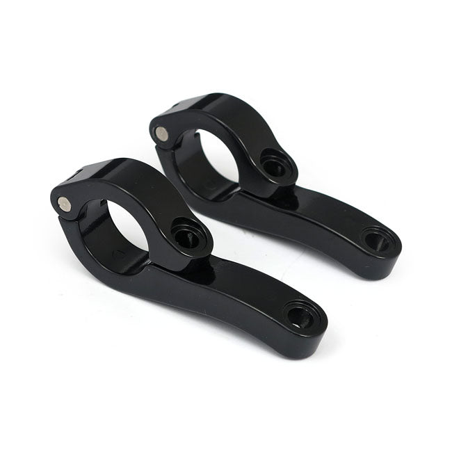 Engine guard clamp set, for spotlamps long