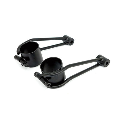 Bracket for ''vintage'' headlamp. 39mm fork tubes. Black