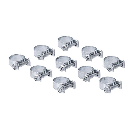 Aba hose clamps, 15mm for 5/16" hose. Zinc plated