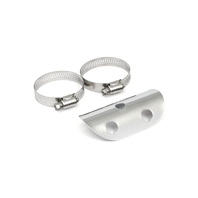 Universal bullet hole heat shield 4" long