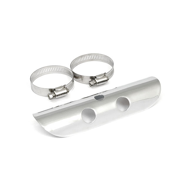 Universal bullet hole heat shield 7" long