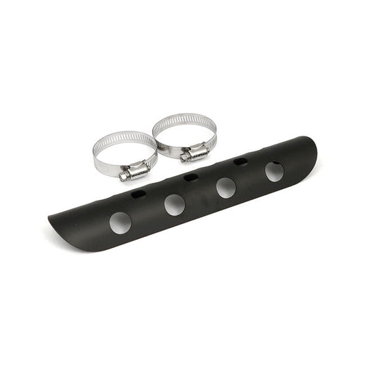 Universal bullet hole heat shield 10" long