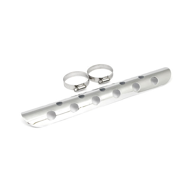 Universal bullet hole heat shield 14" long