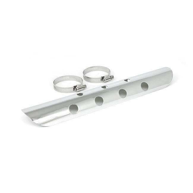 Universal bullet hole heat shield 14" long
