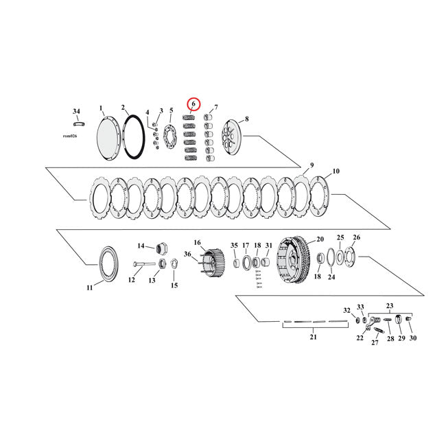 Barnett, clutch spring set Heavy Duty