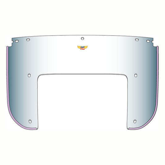 National Cycle, Beaded 5-bolt lower window. Clear