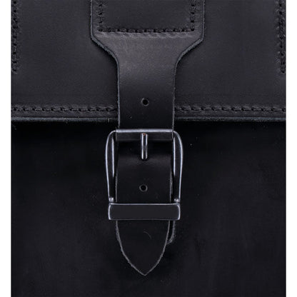 MCS, reinforced rigid leather saddlebag set. 32 liter
