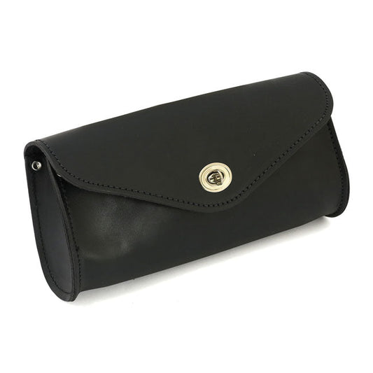 MCS, leather front bag. Black