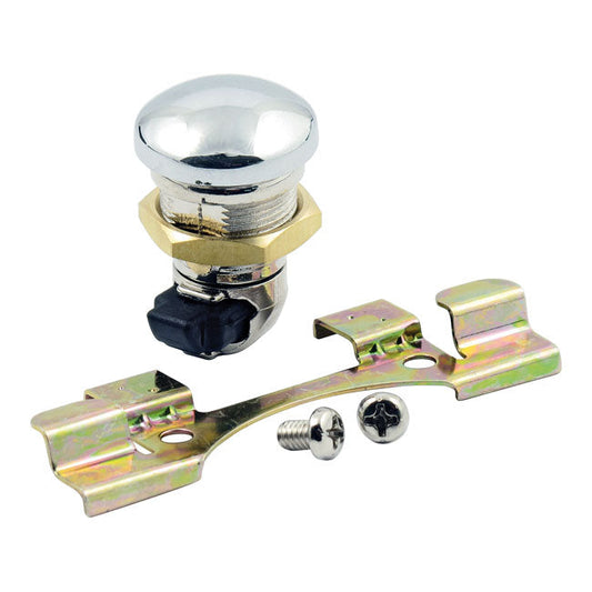 Keyless push button fuel door release