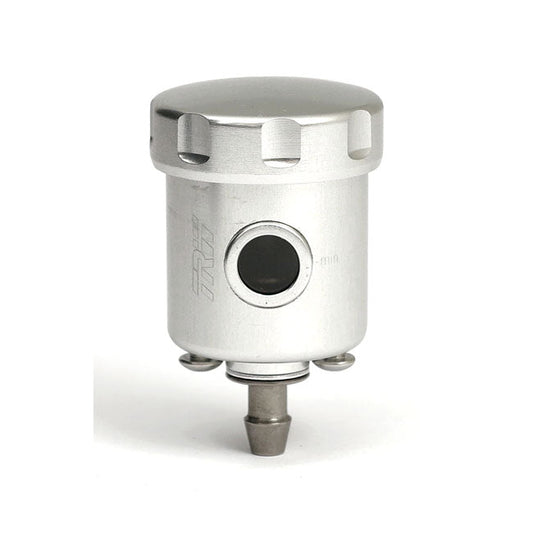 TRW remote brake fluid reservoir, clear with straight outlet