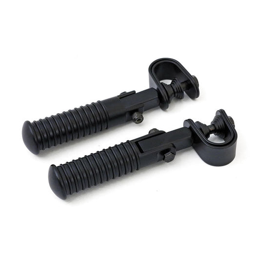O-ring foot peg set. clamp-on. Chrome