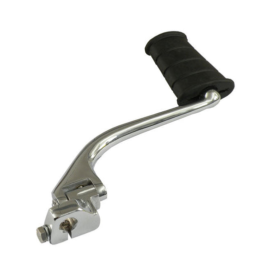 Late style swing-out kickstart arm. flat pedal